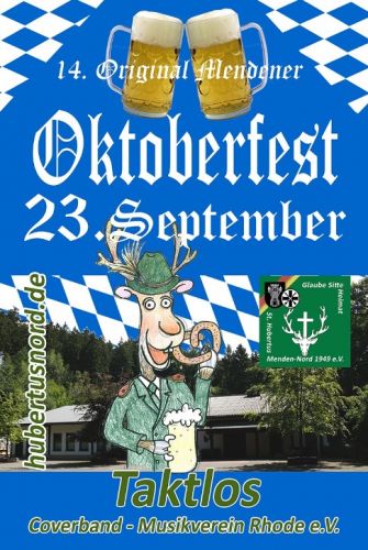 Tickets für 14. Mendener Oktoberfest am 23.09.2023 - Karten kaufen